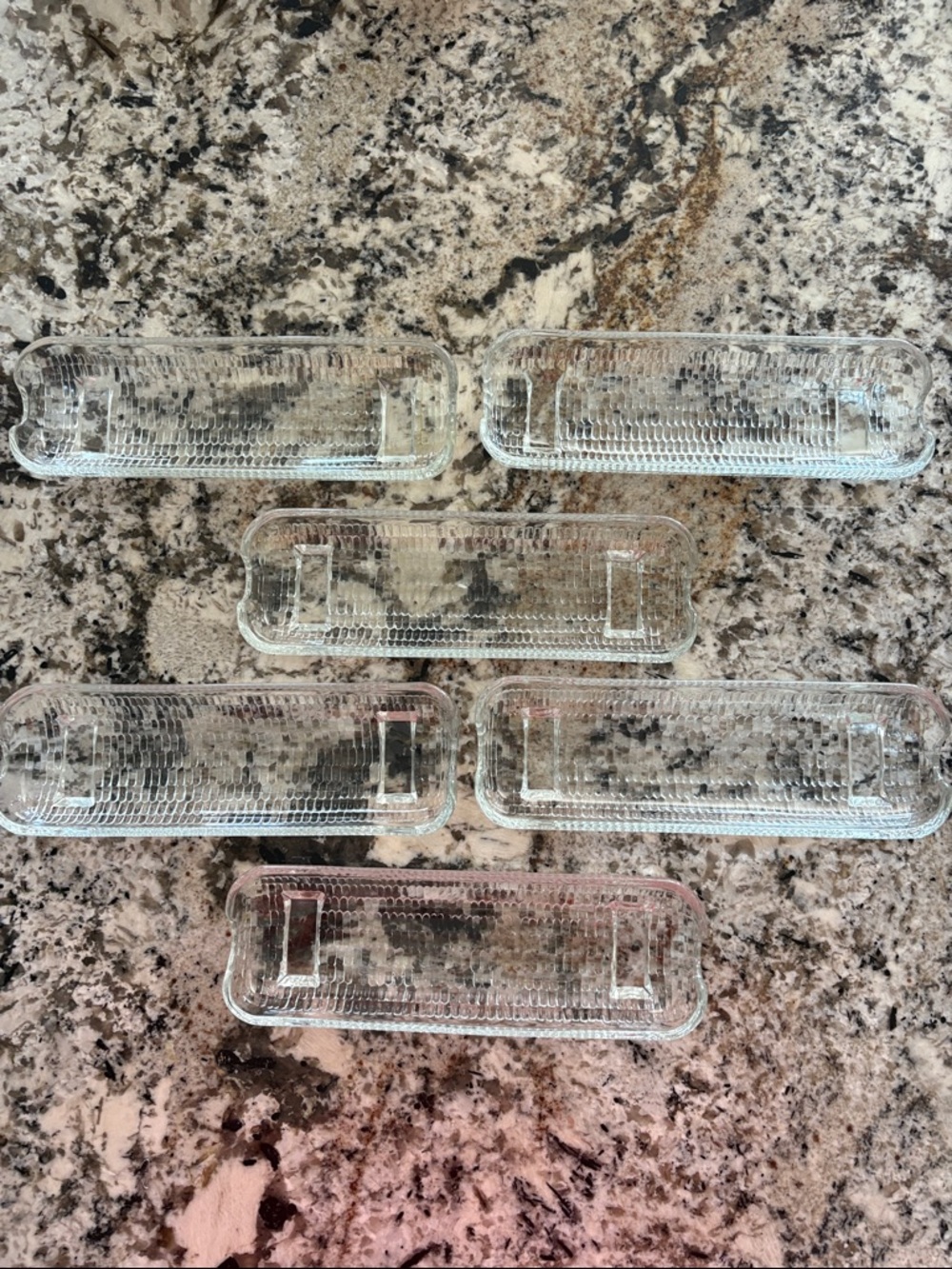 Glass Corn on the Cob Dishes - Set of 6